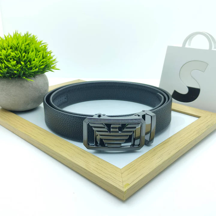 Auto-buckle Leather Belt