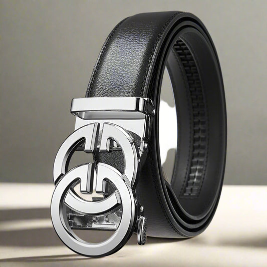 Auto-buckle Leather Belt