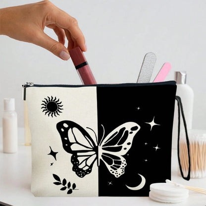Linen Cosmetic Bag