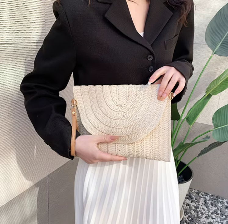 Straw Crossbody Bag