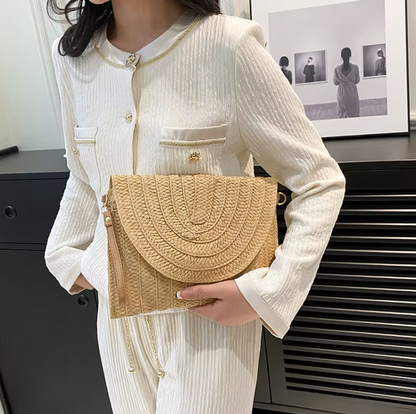 Straw Crossbody Bag