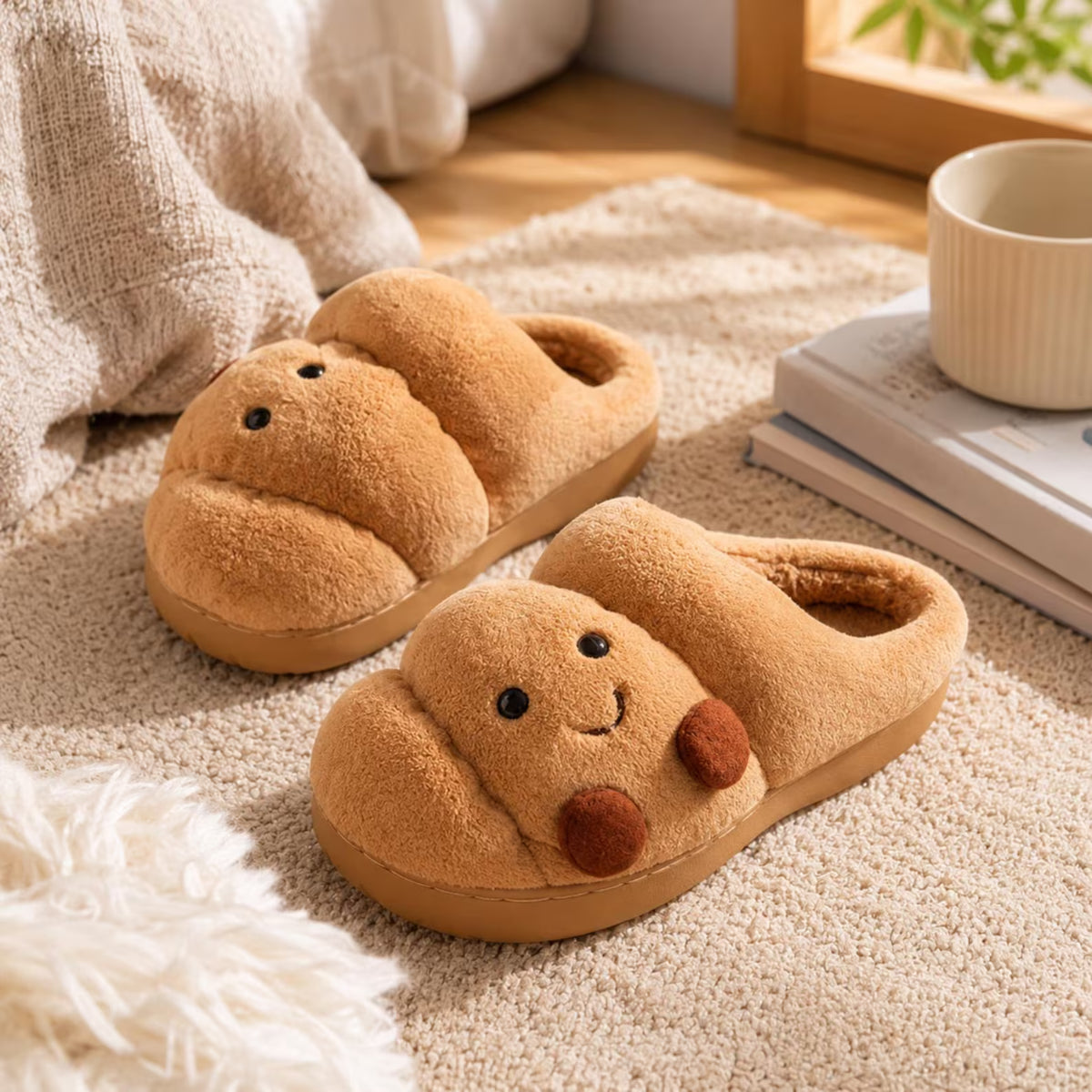 Croissant Jellycat Slippers