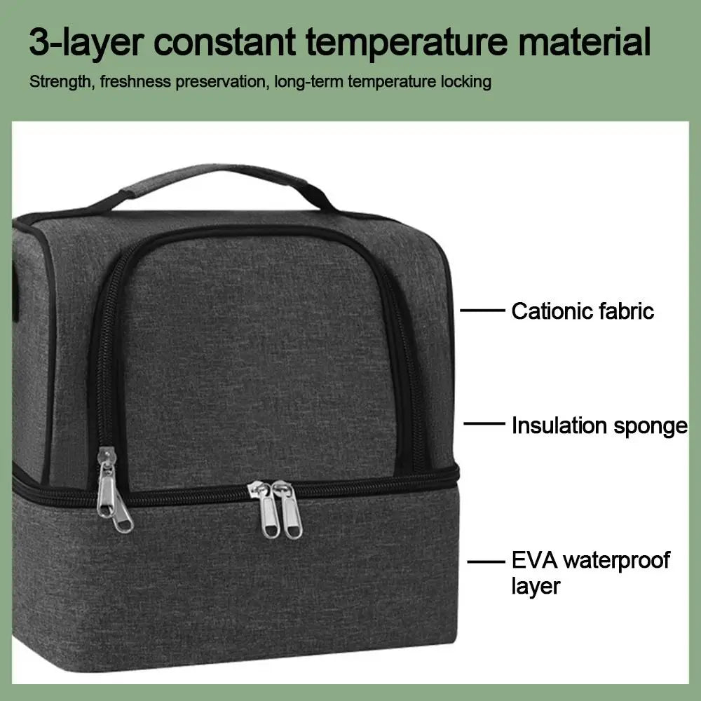 Double-layer Lunch Bag
