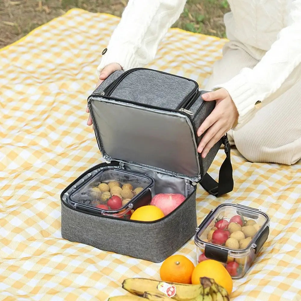 Double-layer Lunch Bag