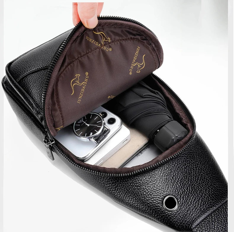 Leather Chest Bag
