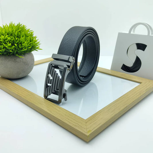 Auto-buckle Leather Belt